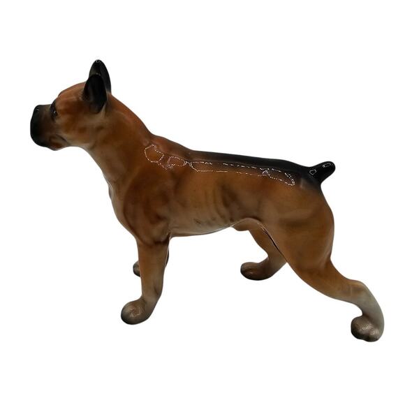 Vintage Bull Mastiff / Boxer Large Ceramic Figurine Sculpture Japan Dog Pup - Picture 1 of 6